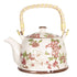 Beige met bloemen Keramische Theepot met Filter -  - Djuusje&