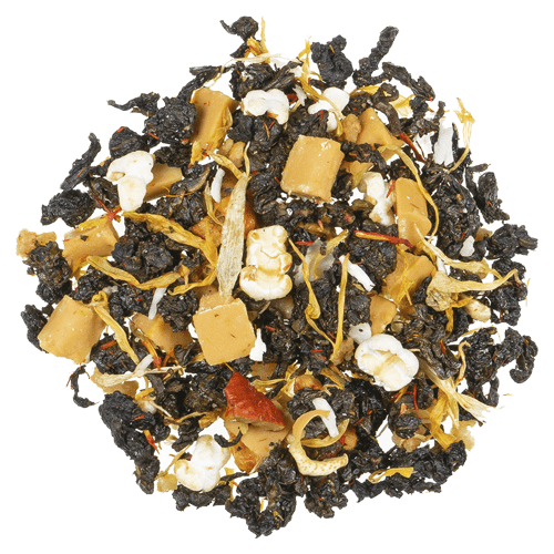 Oolong thee met zeezout en karamel